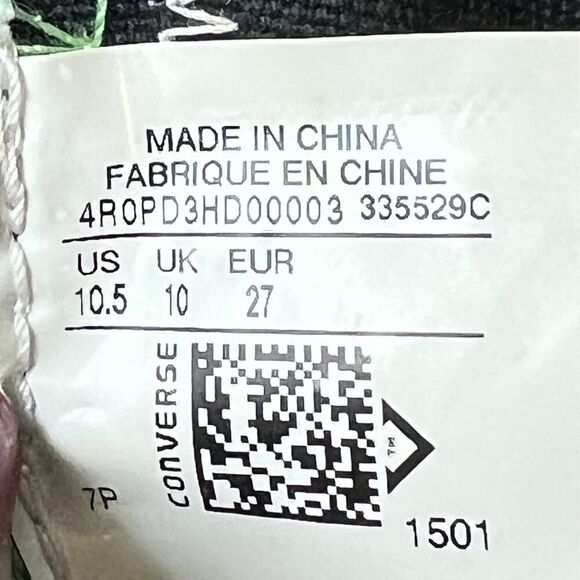 Converse All Star Little Kids Size 10.5 Low Top Camo Canvas Sneaker Shoe Lace Up - Picture 10 of 10